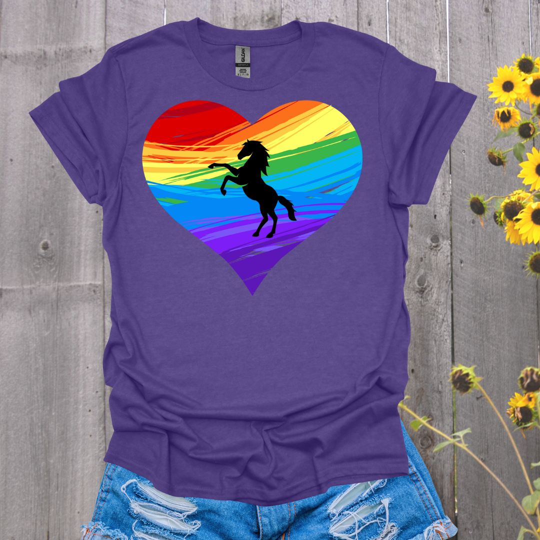 Rainbow Horse T-Shirt - Unisex Softstyle