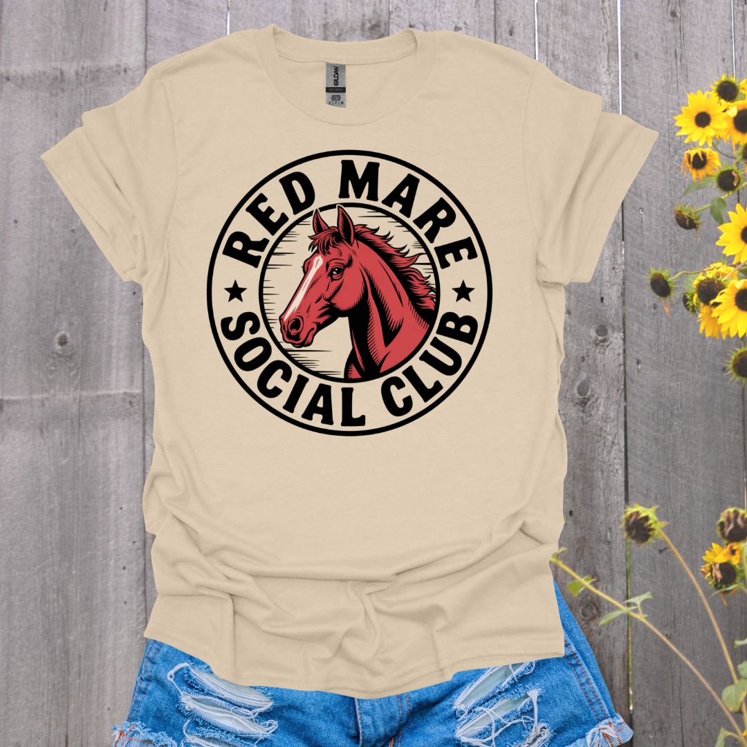 Red Mare Social Club Horse T-Shirt