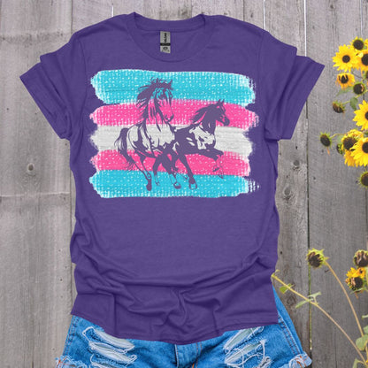 Trans Flag Horse T-Shirt