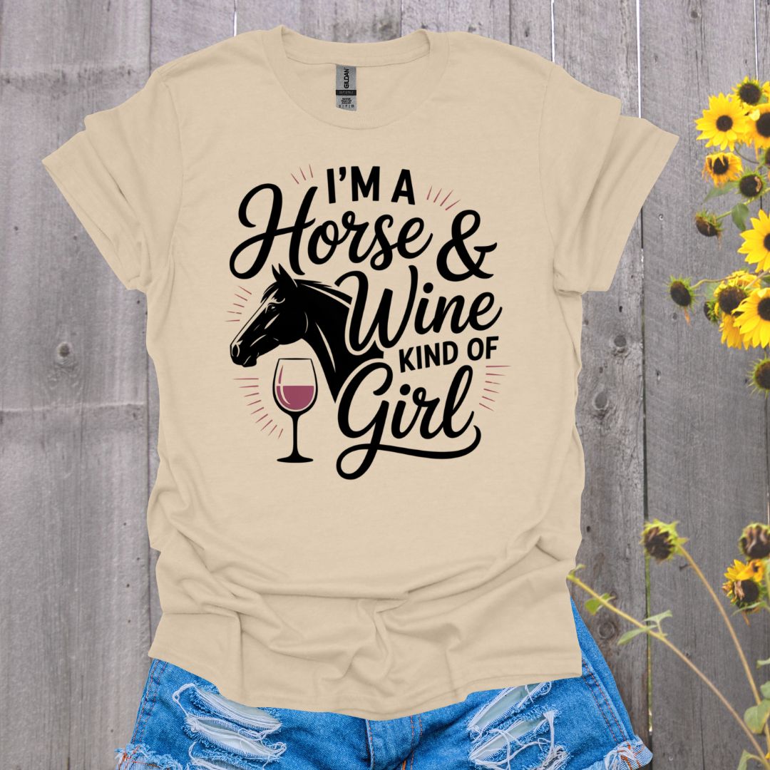Horses and Wine Softstyle T-Shirt