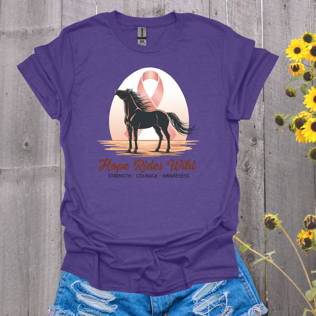 Hope Rides Wild Horse T-Shirt