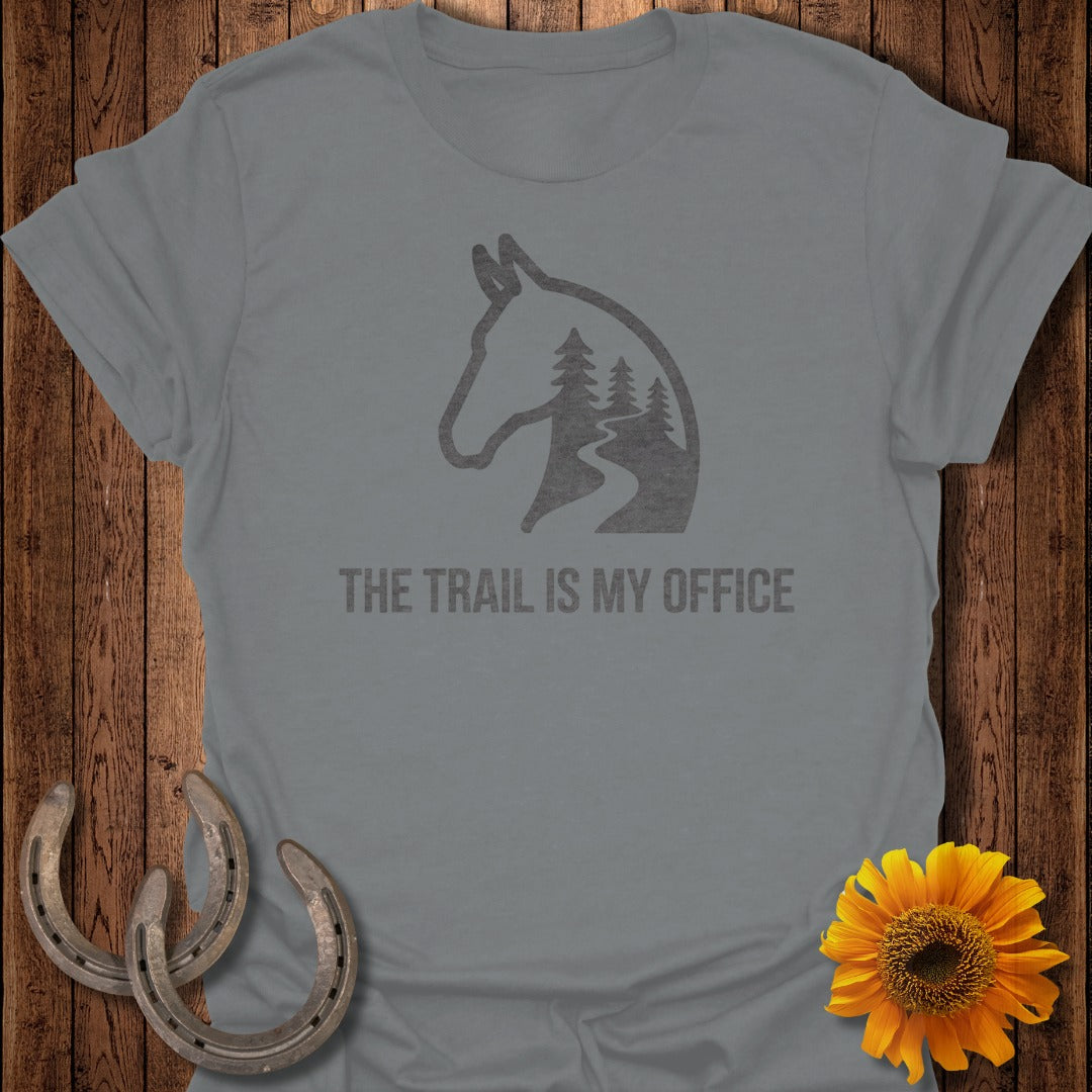 The Trail Is My Office Graphic Horse Riding Product