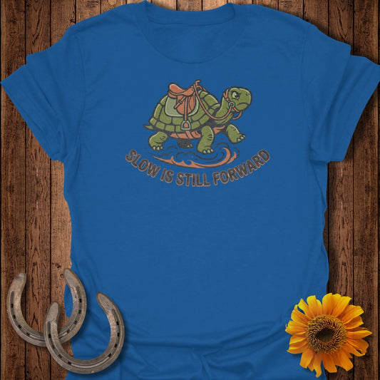 Slow Is Still Forward Tortoise Design T-Shirt