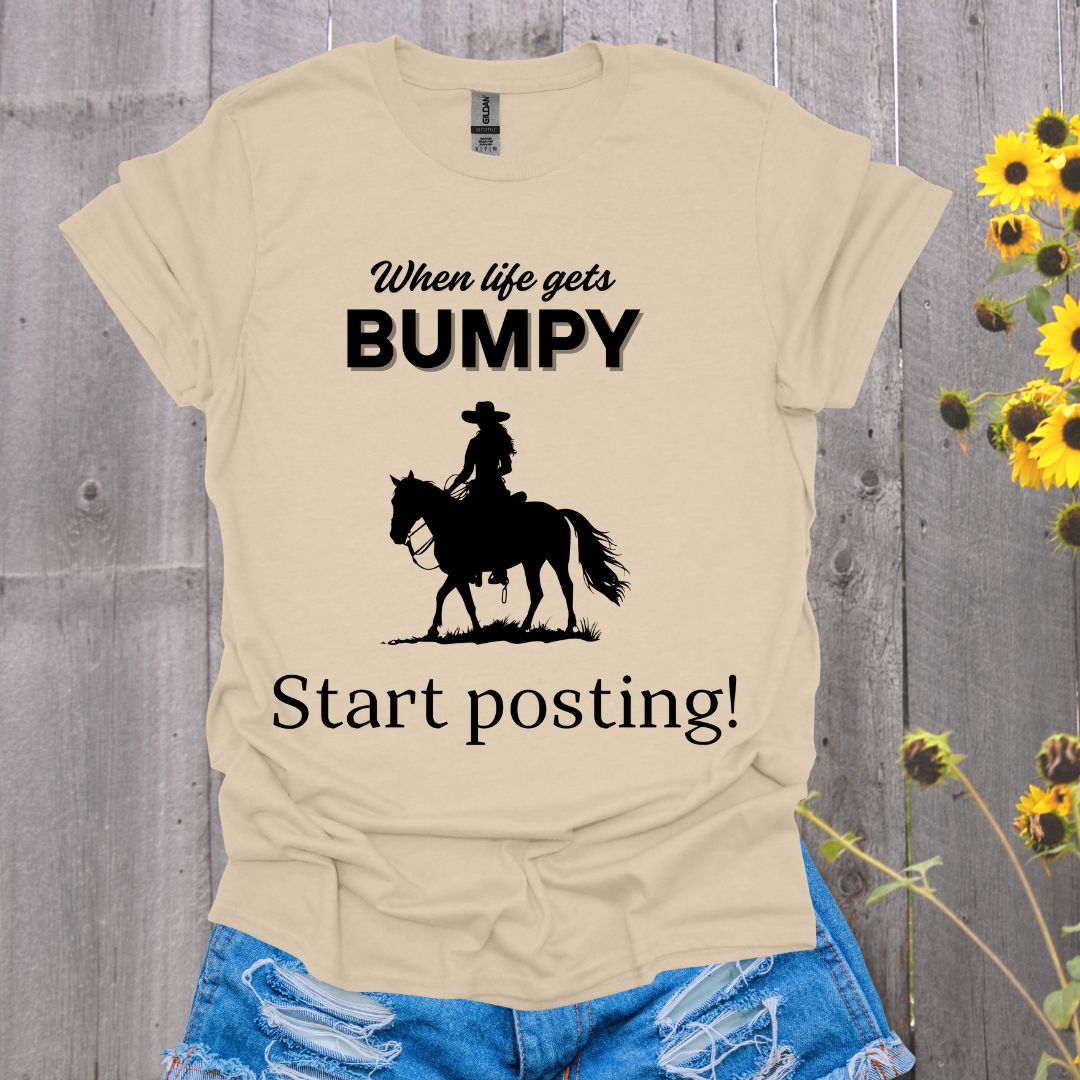 Life Gets Bumpy Horse T-Shirt