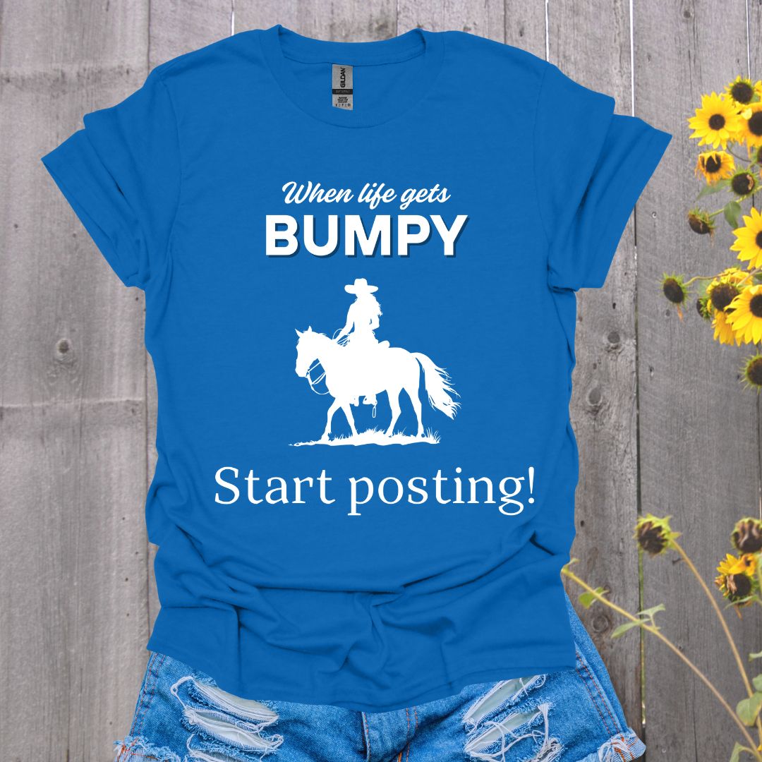 Life Gets Bumpy Horse T-Shirt