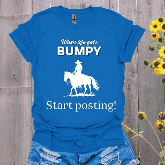 Life Gets Bumpy Horse T-Shirt