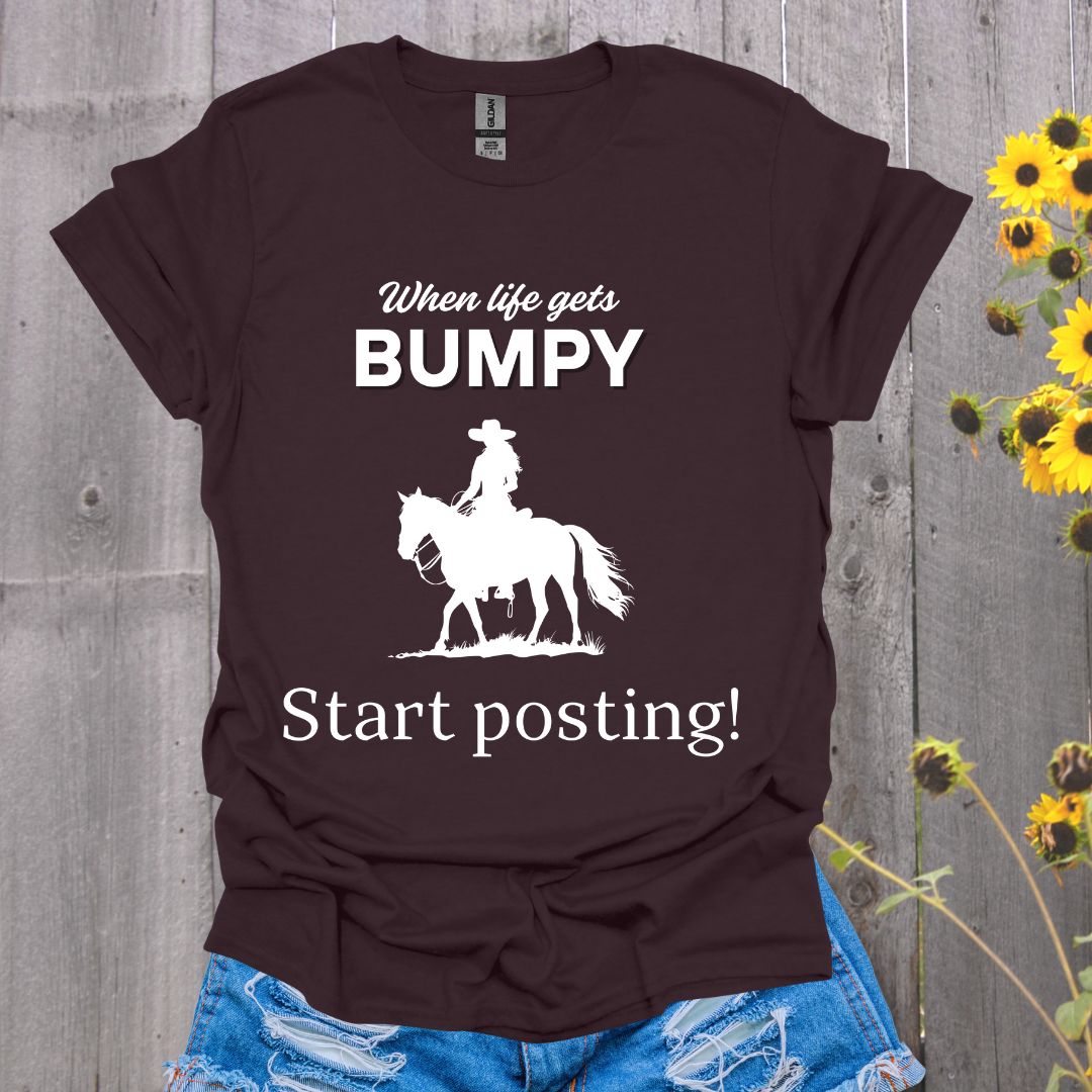 Life Gets Bumpy Horse T-Shirt