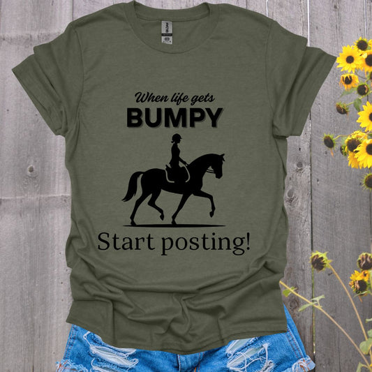 Start Posting - English Rider Horse T-Shirt