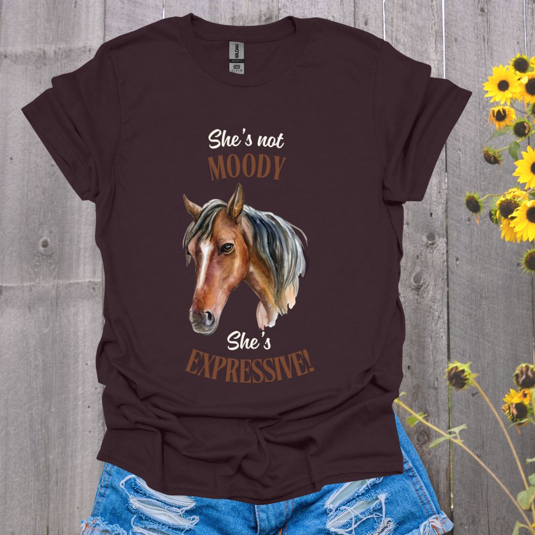 She's Expressive Horse T-Shirt