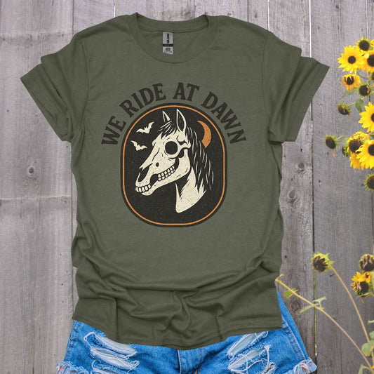 We Ride At Dawn Horse T-Shirt