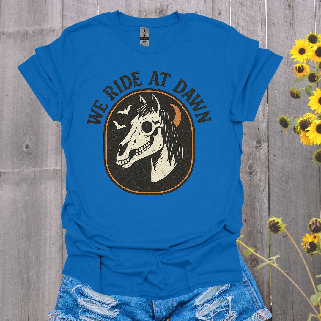 We Ride At Dawn Horse T-Shirt