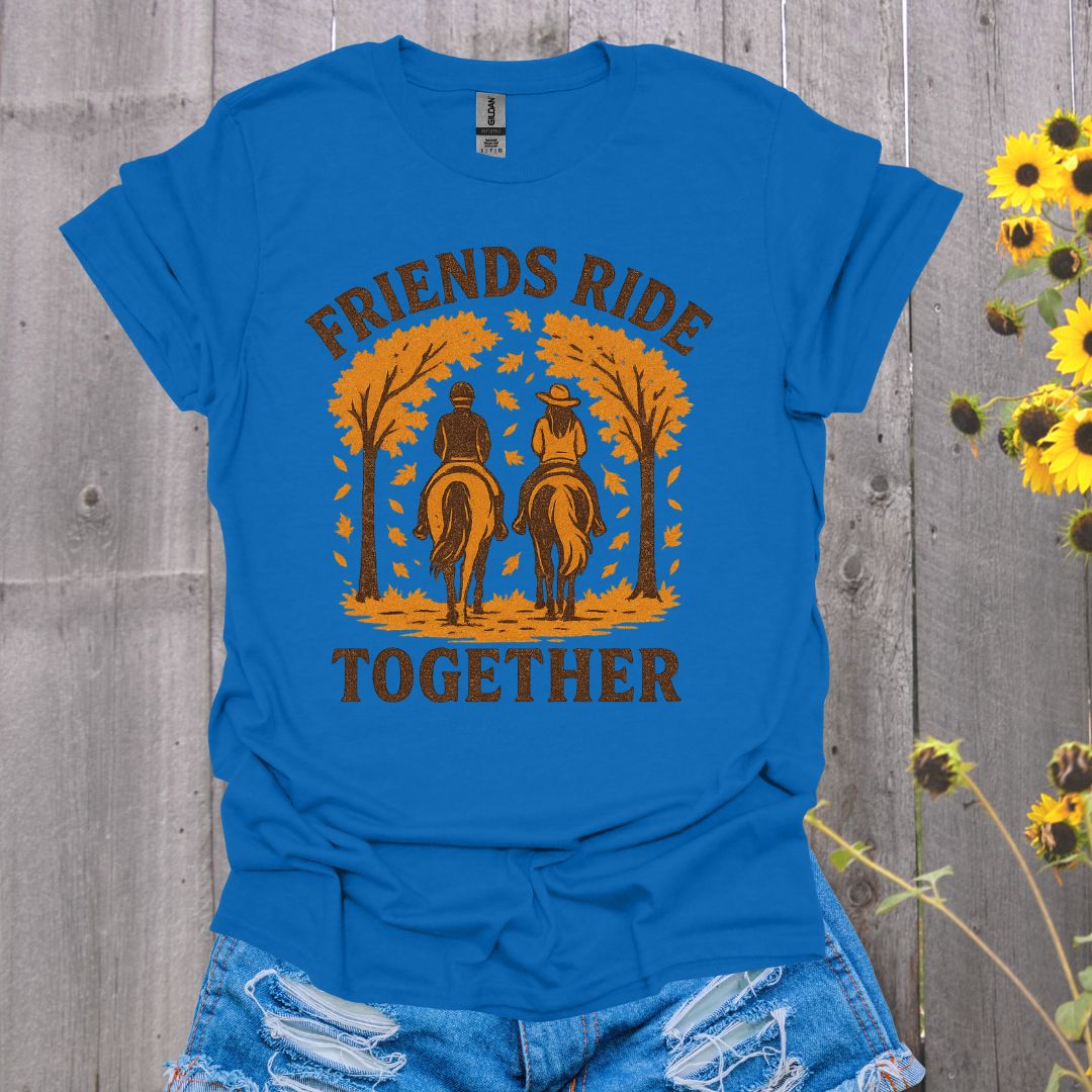 Friends Ride Together Horse T-Shirt