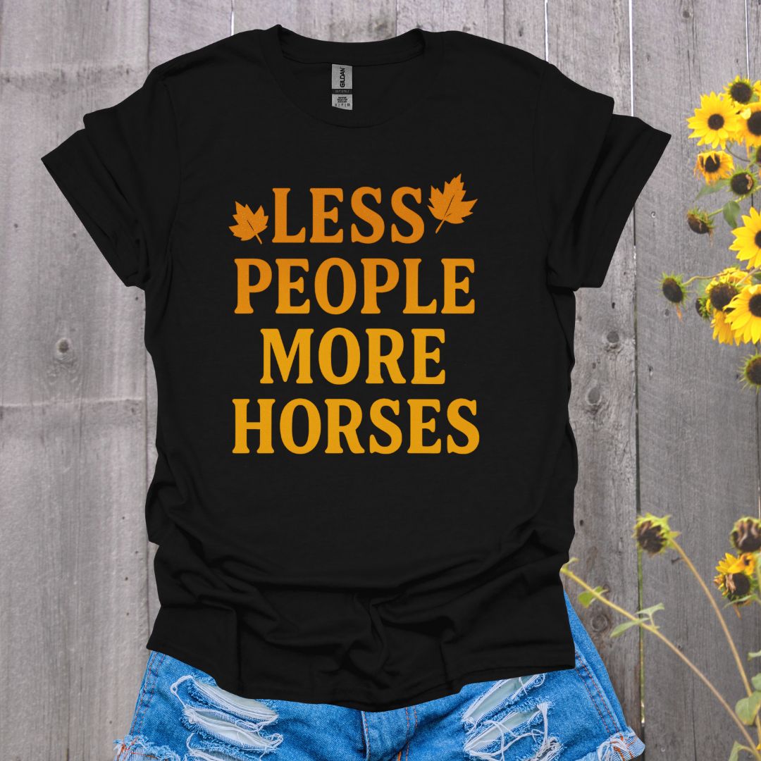 Less People Horse T-Shirt