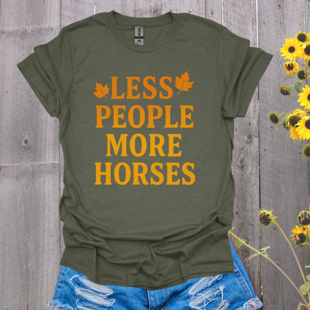 Less People Horse T-Shirt