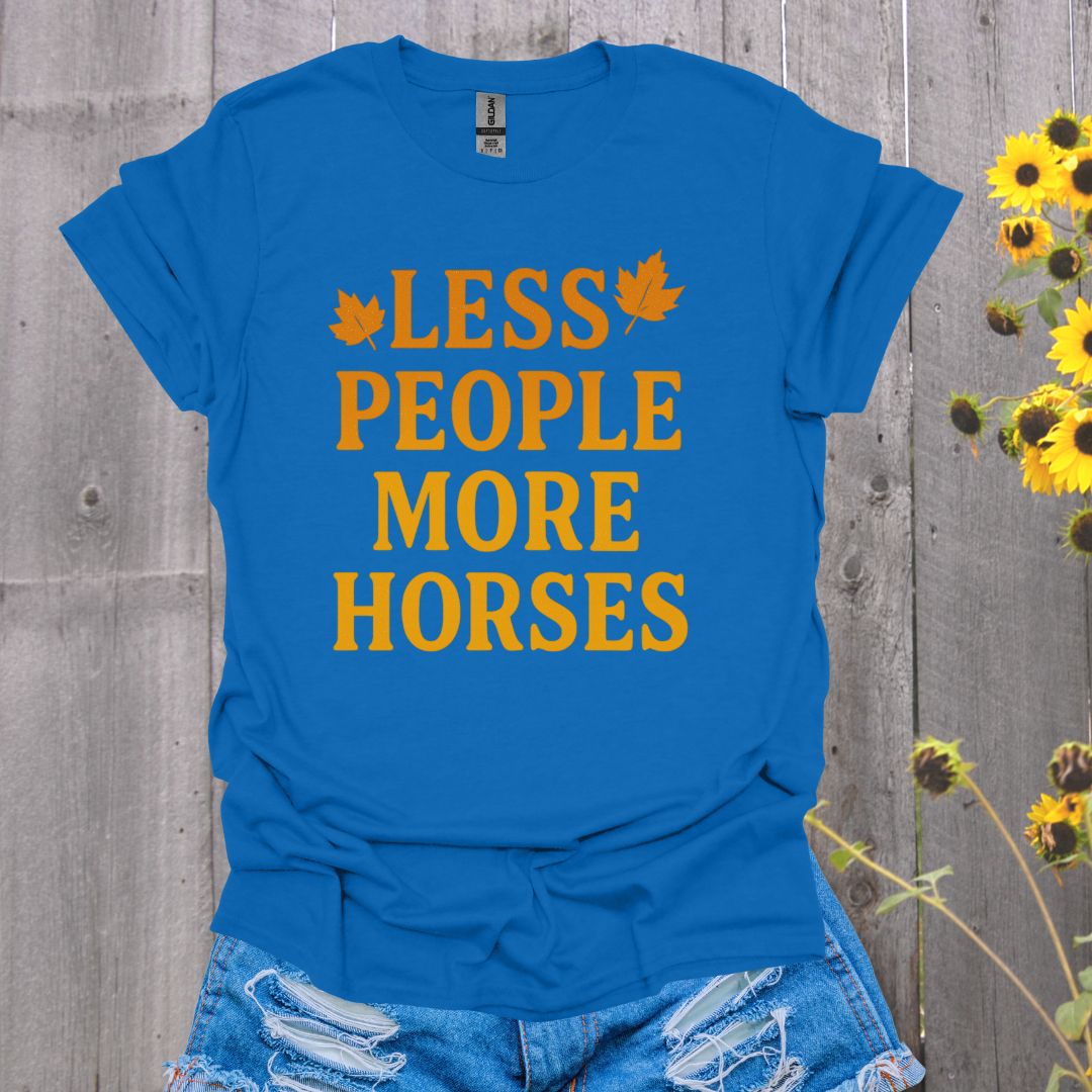 Less People Horse T-Shirt