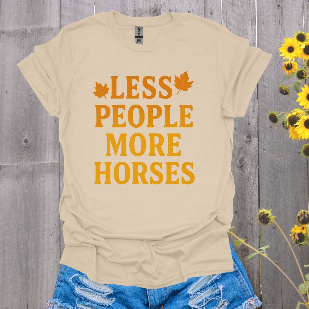Less People Horse T-Shirt