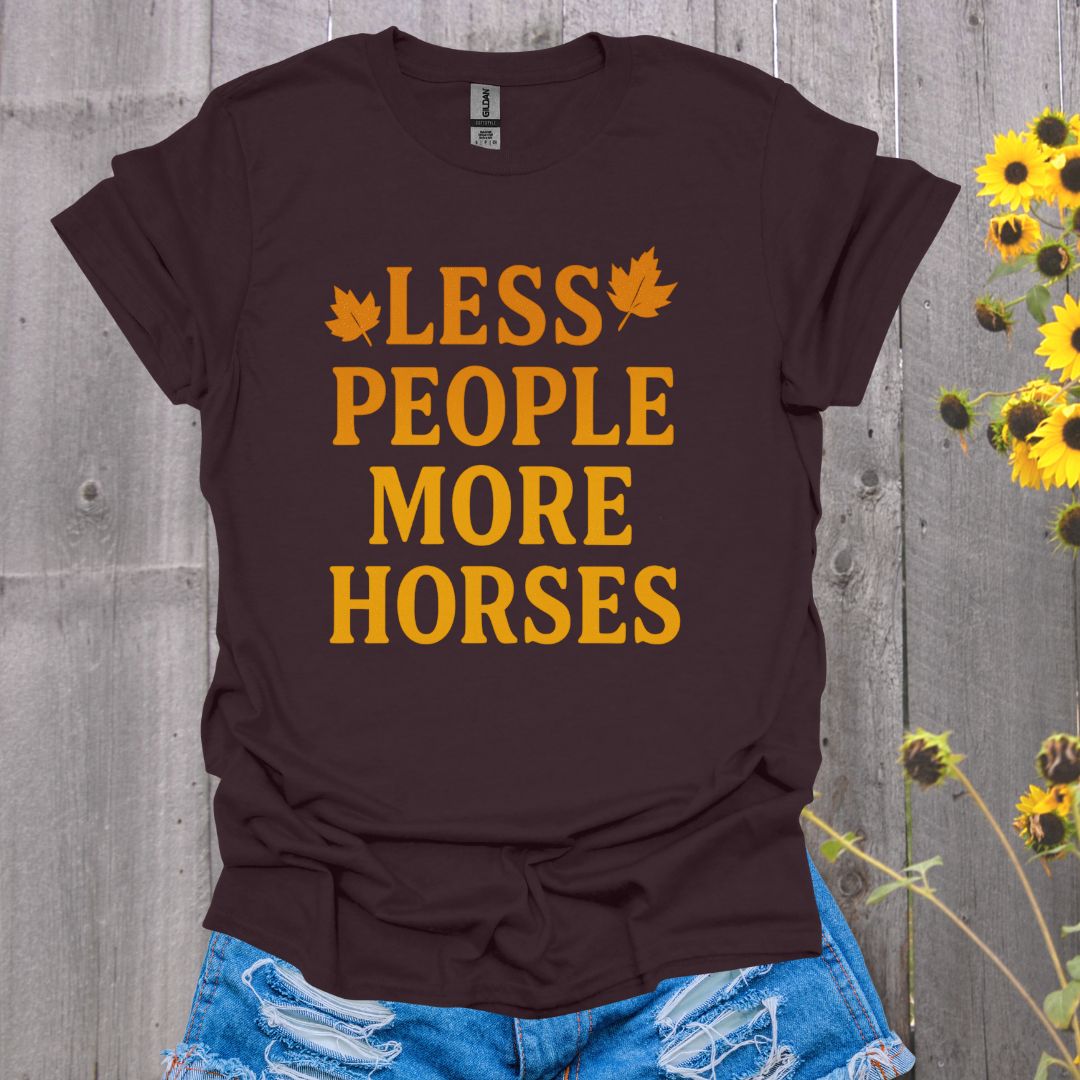 Less People Horse T-Shirt