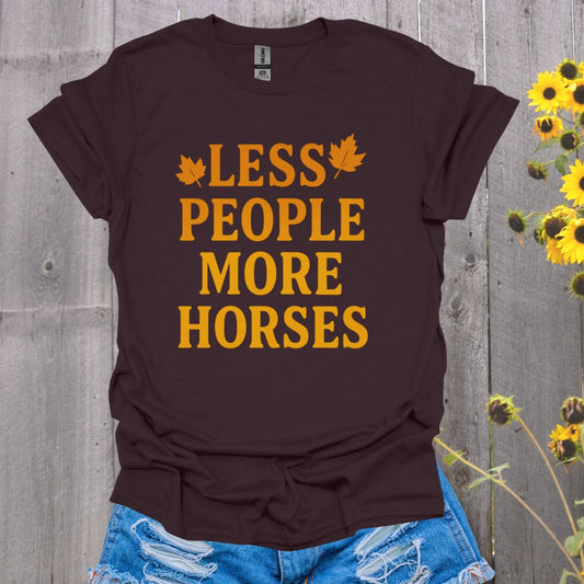 Less People Horse T-Shirt