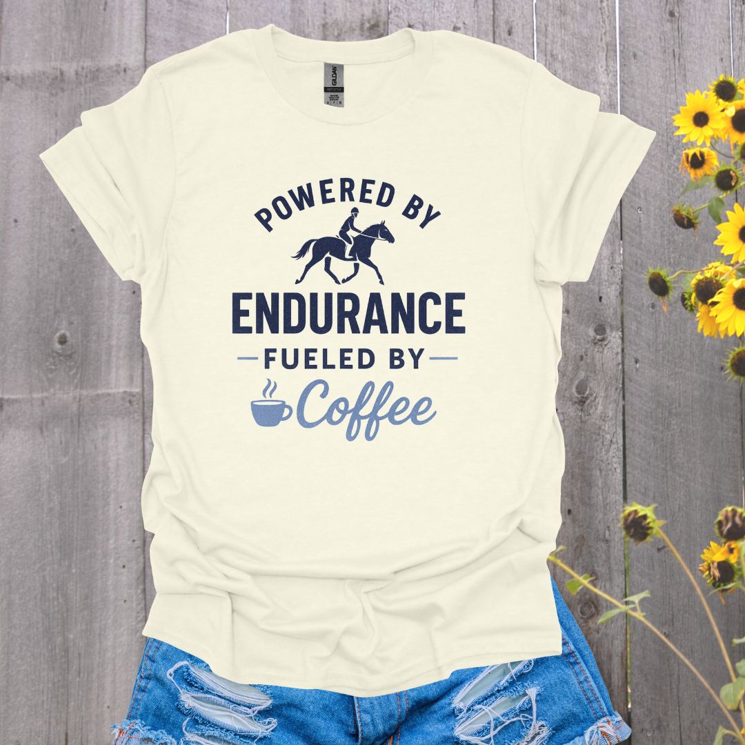Fueled By Coffee Horse T-Shirt