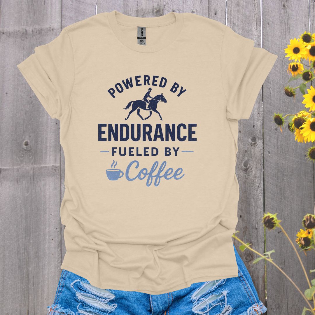 Fueled By Coffee Horse T-Shirt
