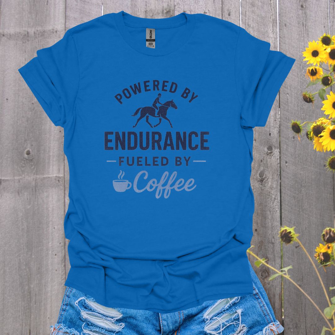 Fueled By Coffee Horse T-Shirt