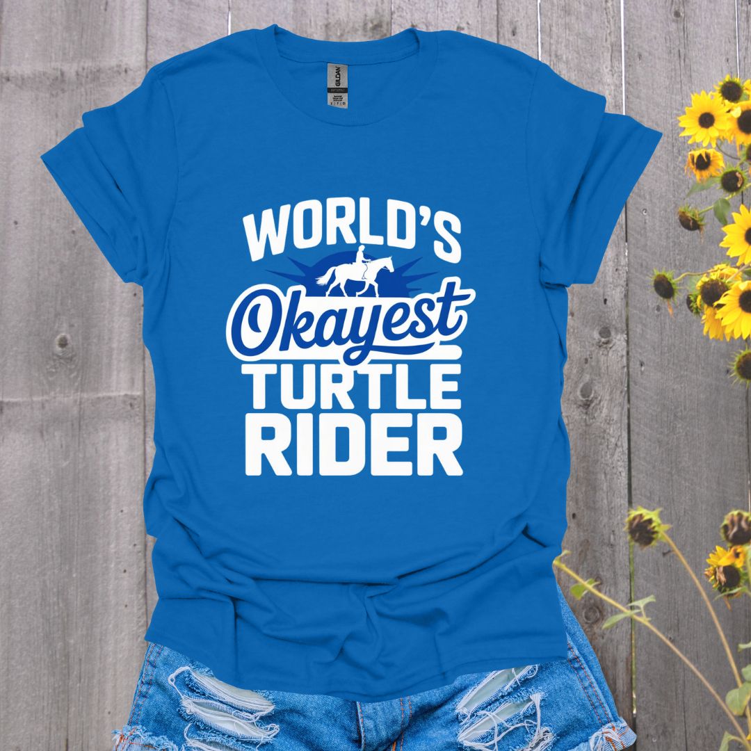 Okayest Turtle Rider Horse T-Shirt