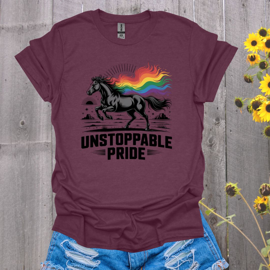 Unstoppable Pride Horse T-Shirt