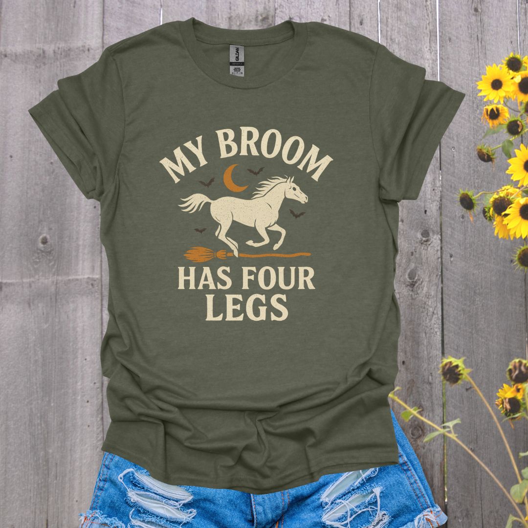 My Broom Has Four Legs Horse T-Shirt