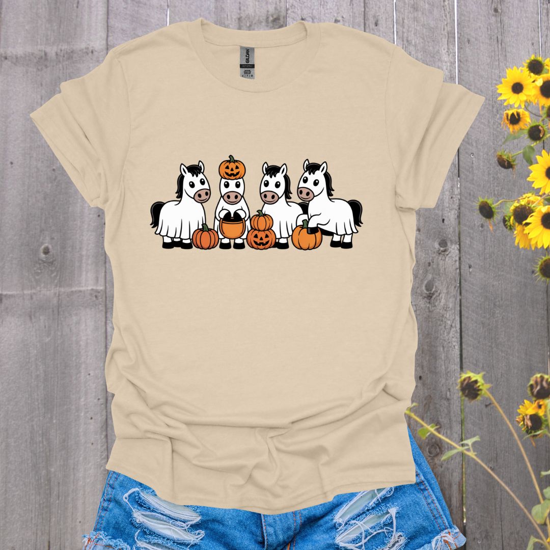 Ponies and Pumpkins Horse T-Shirt