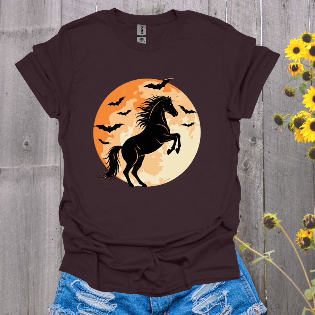 Halloween Moon Horse T-Shirt