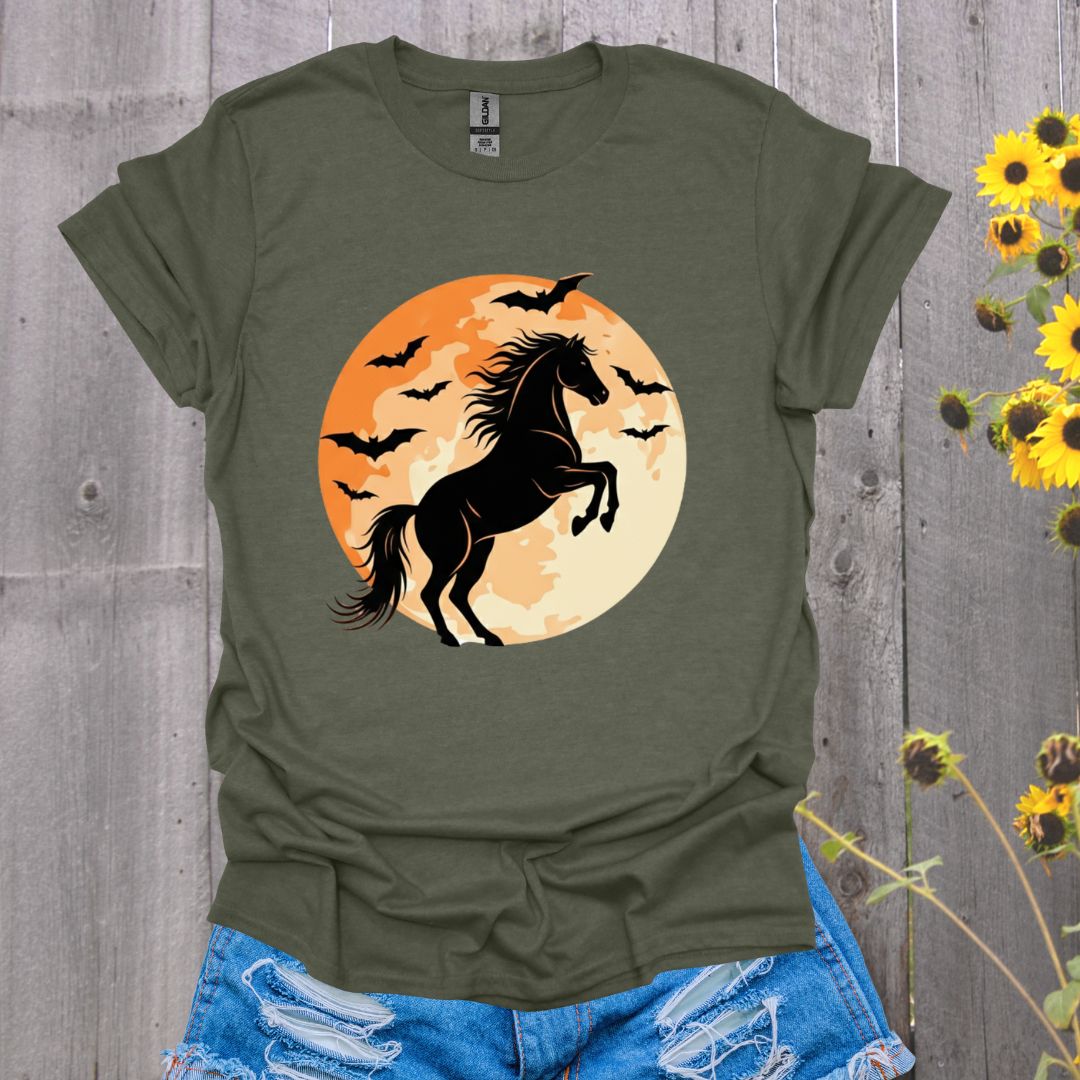 Halloween Moon Horse T-Shirt