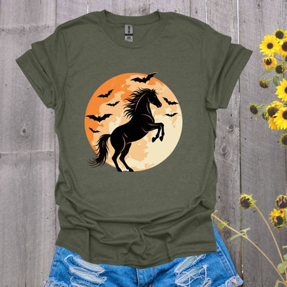 Halloween Moon Horse T-Shirt