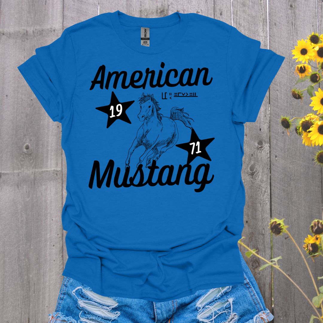 American Mustang Horse T-Shirt