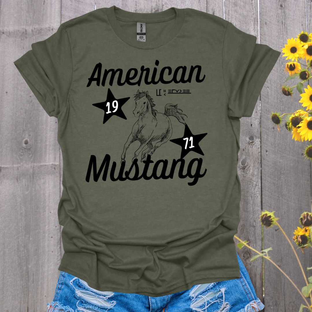 American Mustang Horse T-Shirt