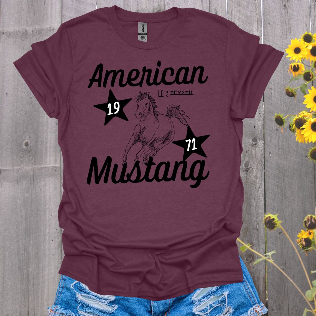 American Mustang Horse T-Shirt