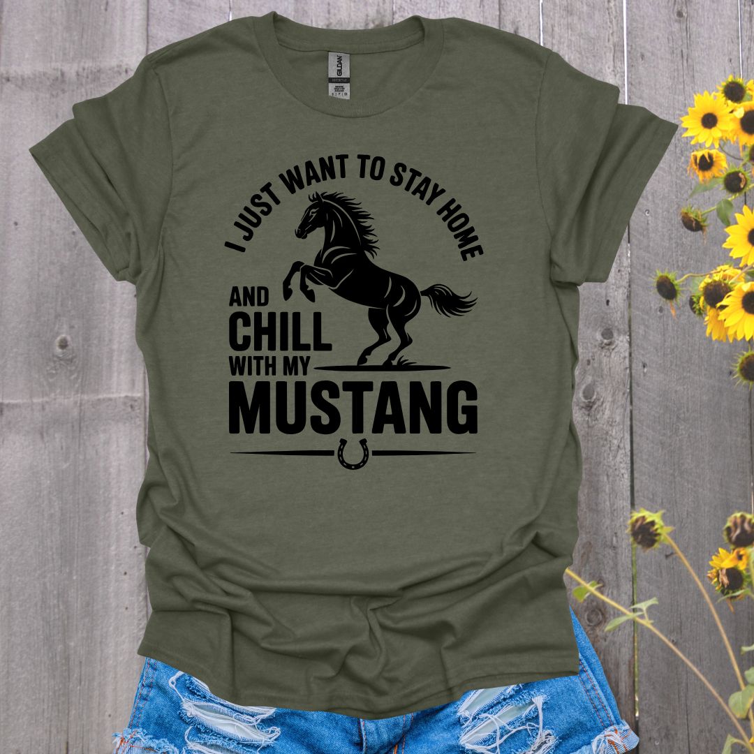 Chill Mustang Horse T-Shirt