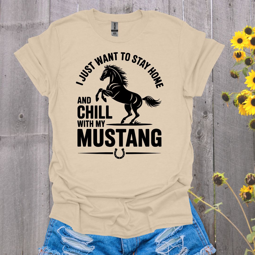Chill Mustang Horse T-Shirt