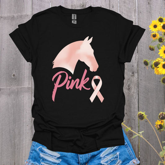 Pink Horse Breast Cancer T-Shirt