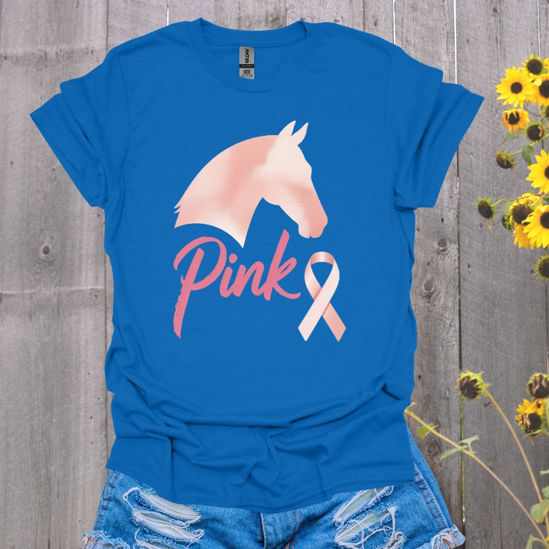 Pink Horse Breast Cancer T-Shirt