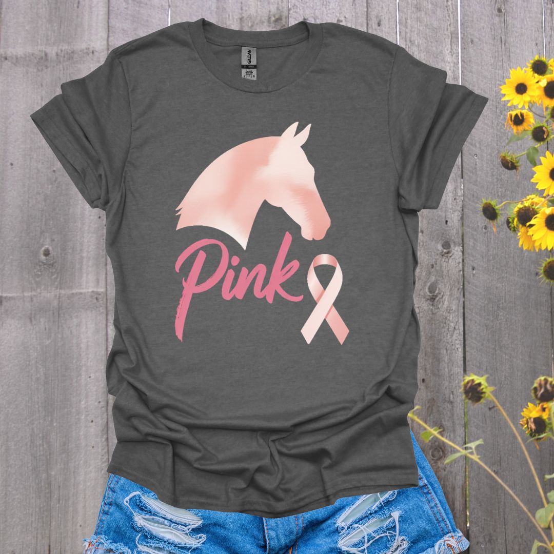 Pink Horse Breast Cancer T-Shirt
