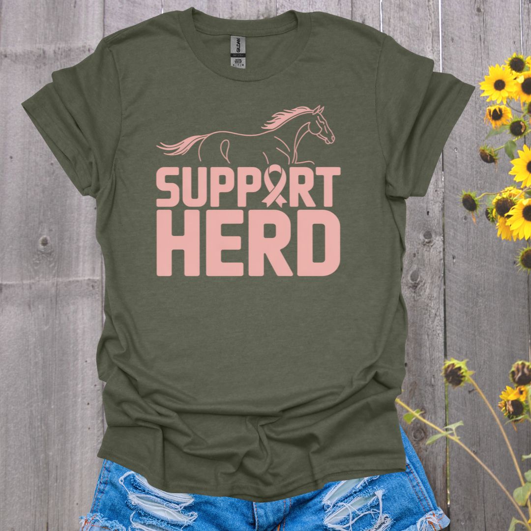 Support Herd Breast Cancer T-Shirt