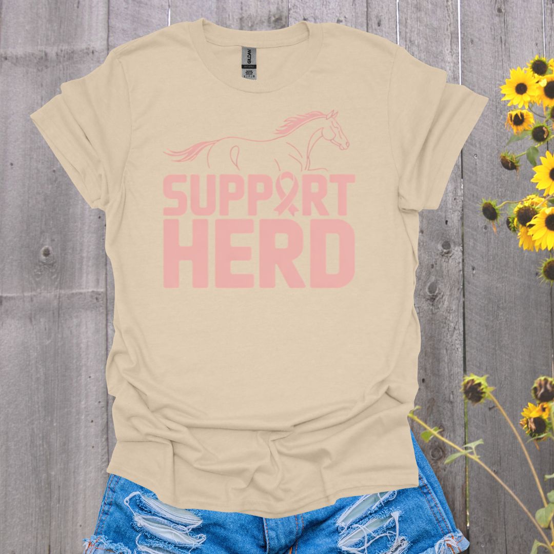 Support Herd Breast Cancer T-Shirt