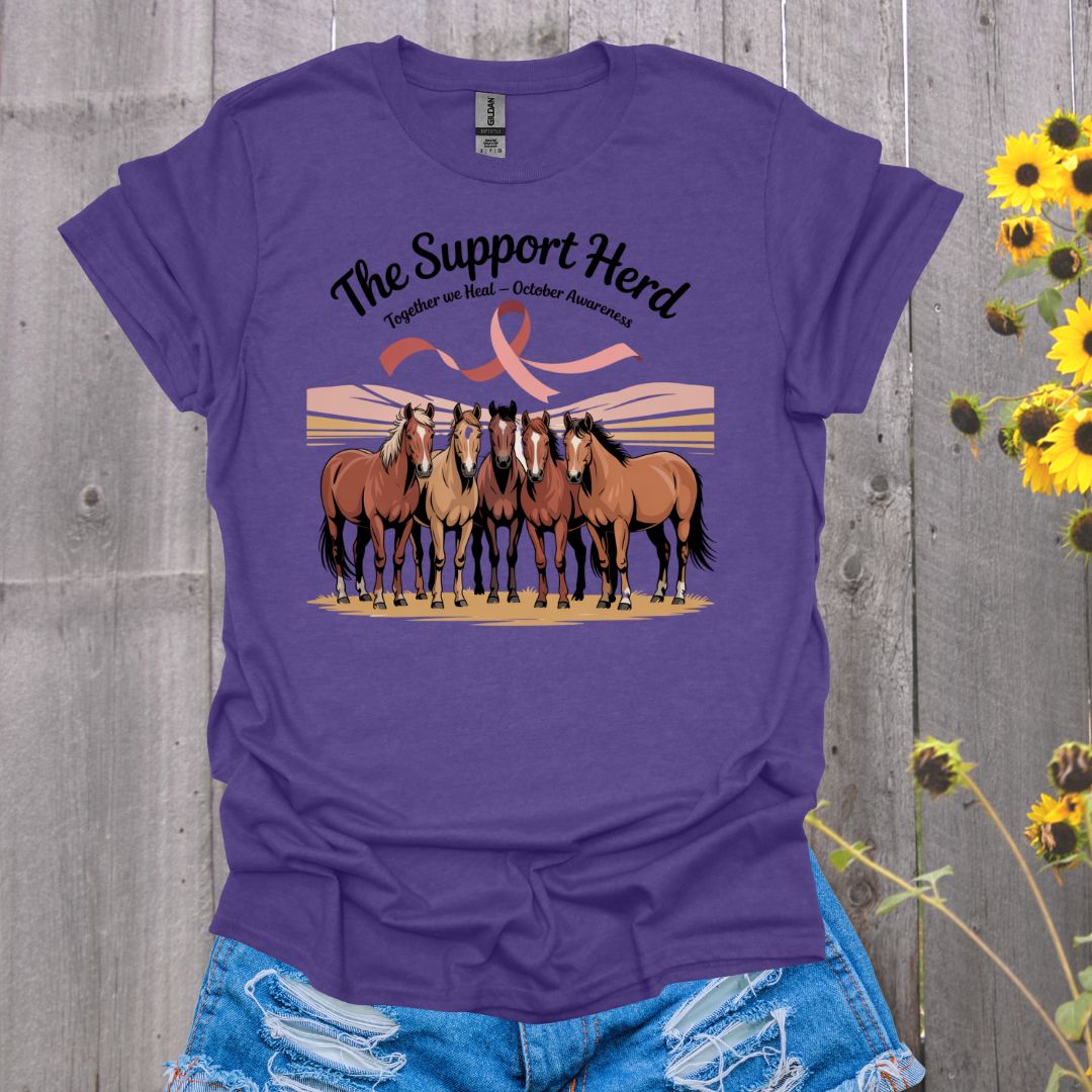 Support Herd Breast Cancer T-Shirt