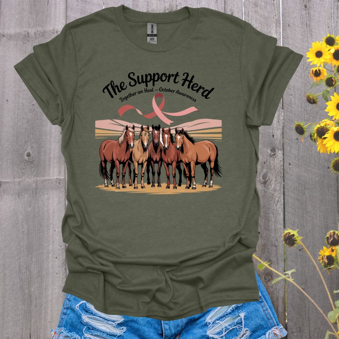 Support Herd Breast Cancer T-Shirt