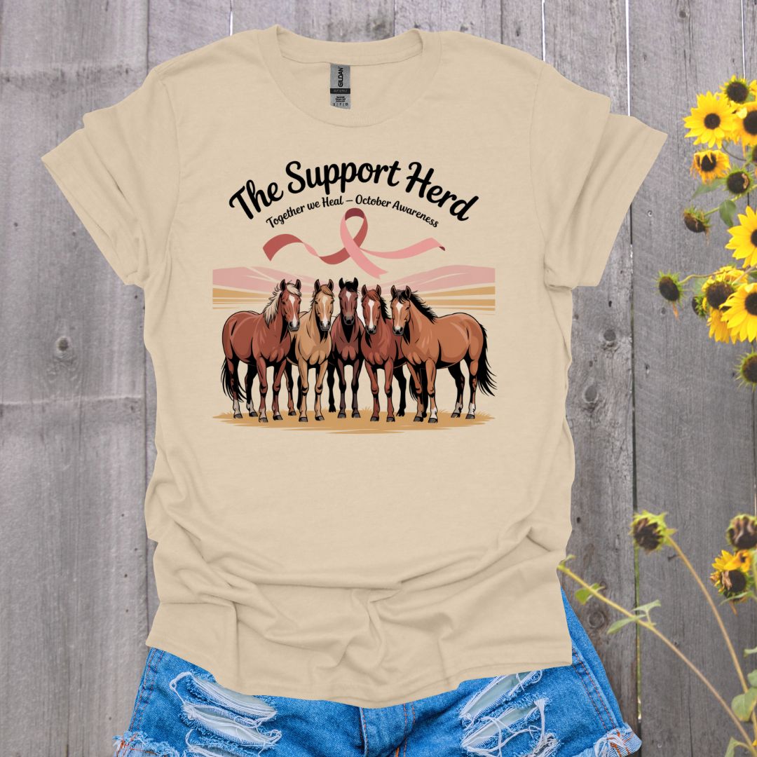 Support Herd Breast Cancer T-Shirt