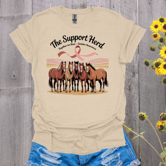 Support Herd Breast Cancer T-Shirt