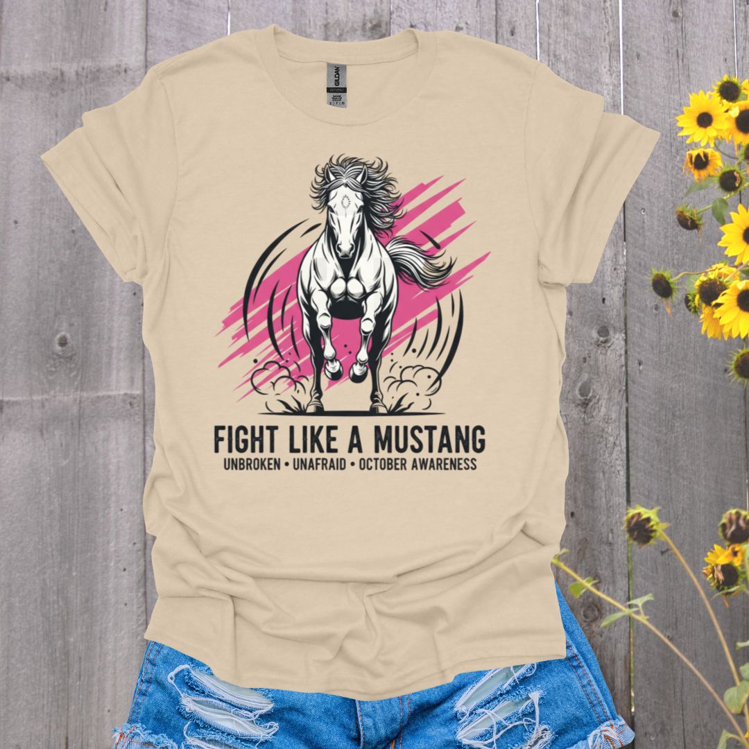 Mustang Breast Cancer T-Shirt