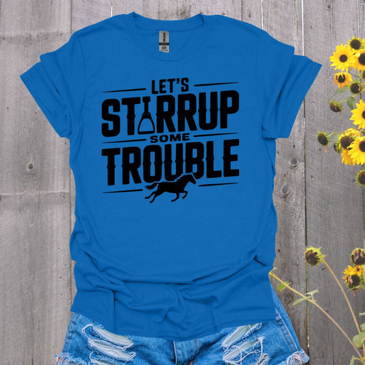 Stirrup Trouble Horse T-Shirt