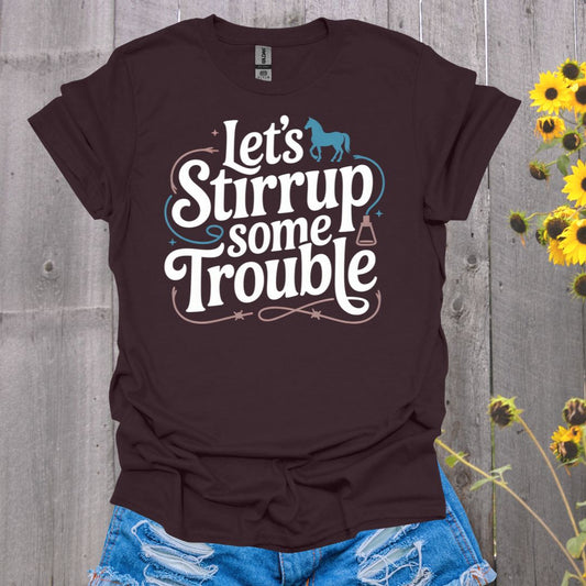 Stirrup Trouble Horse T-Shirt