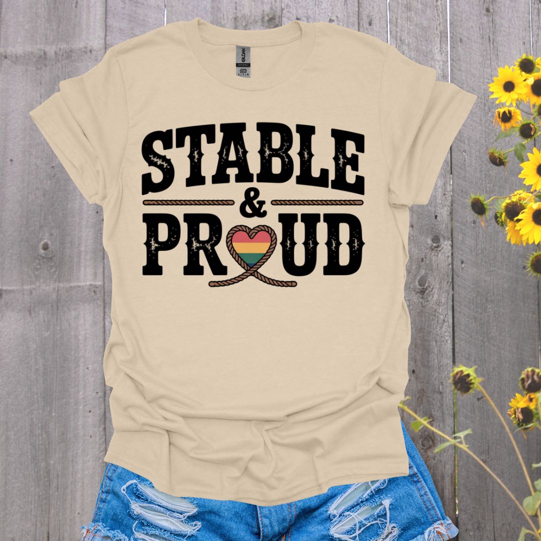 Stable & Proud Horse T-Shirt